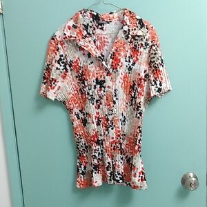 George Women's Button Down Multicolor Shirt Size XL